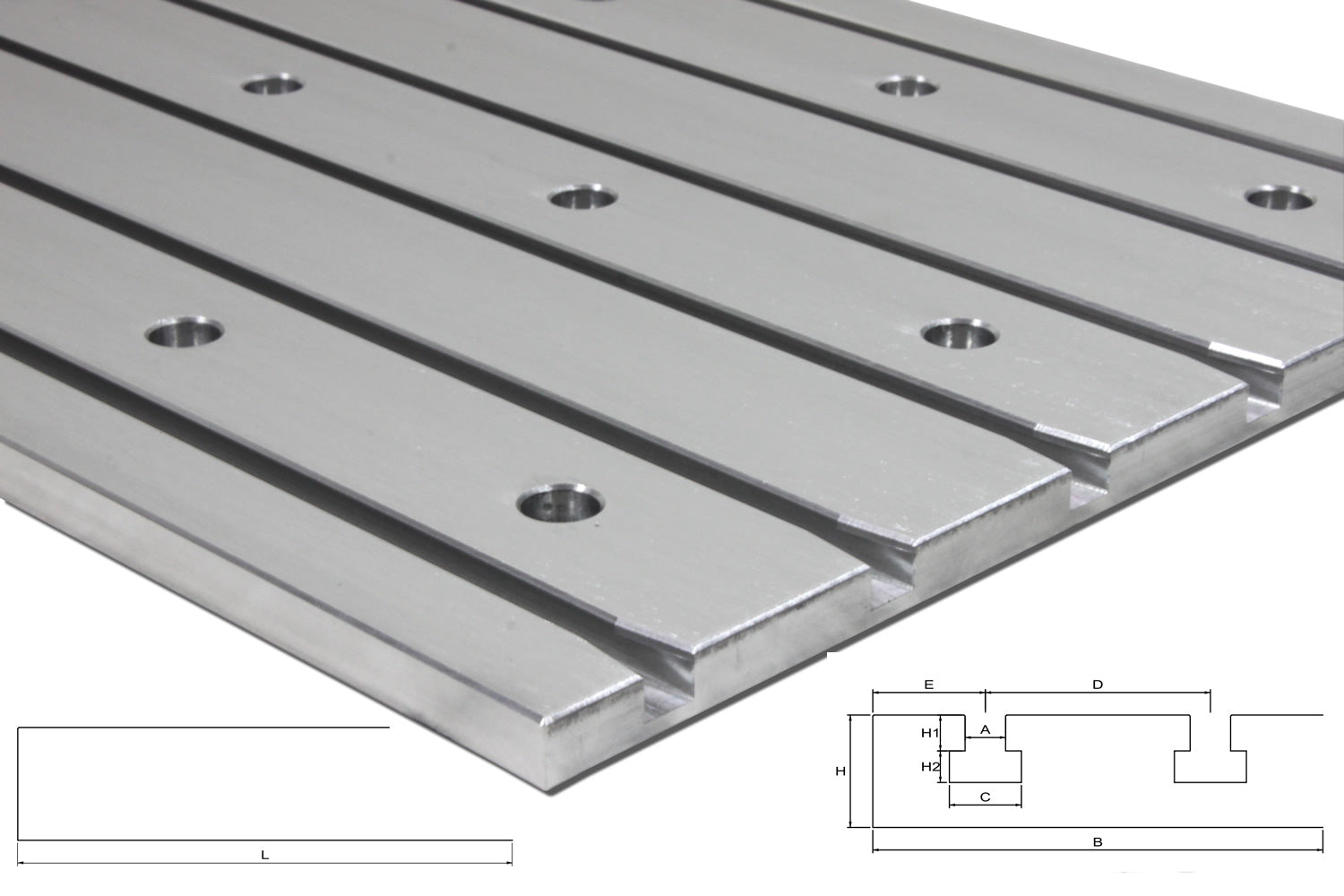 T-Slot Plates - Aluminium and Steel - Vacuum Tables Australia