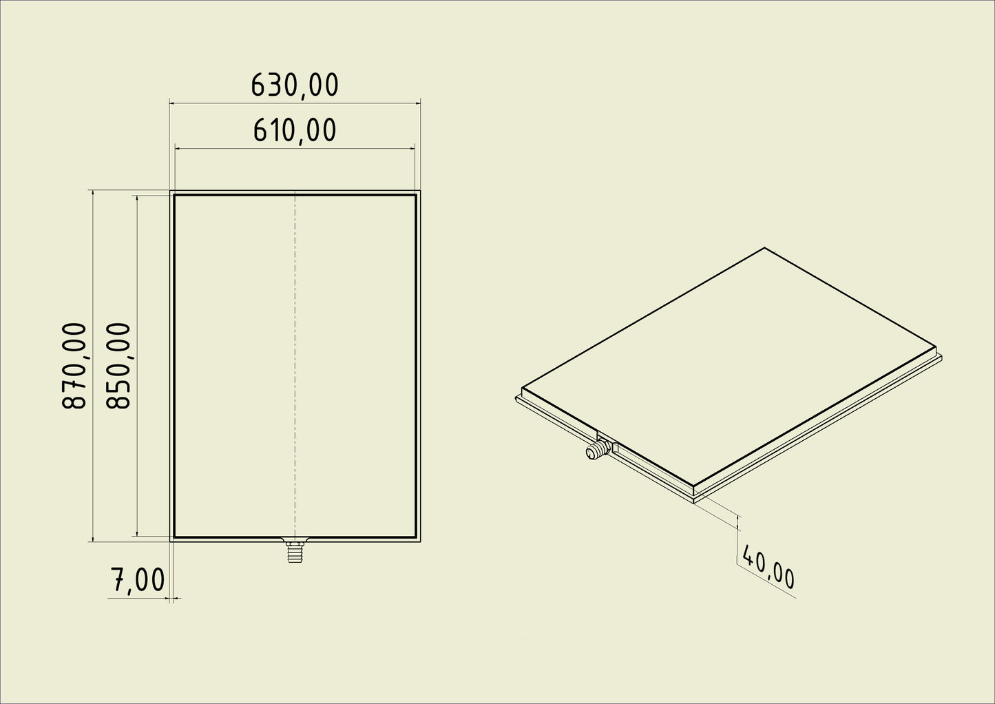 Vaccum table VT DIN-A1 MP