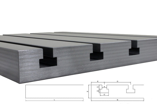 Steel T-slot plate 12020 "Big Block"